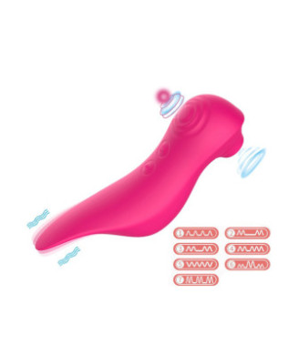 Le vibromasseur stimulateur Fuschia 3 en 1 